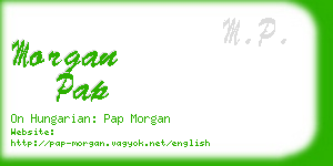 morgan pap business card